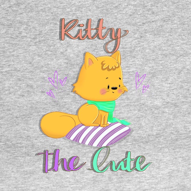 Kitty the Cute - Onesie Design - Onesies for Babies by Onyi